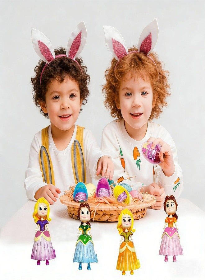 مجموعة بينكي واين من 4 بيضات عيد الفصح العملاقة المتحولة على شكل أميرات، مملوءة مسبقًا بالألعاب من الداخل، هدايا عيد الفصح للأطفال من الجنسين، حشوات لسلال عيد الفصح - Image 5
